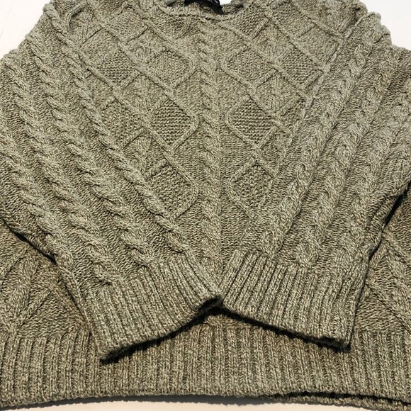 Edward Chapman Ladies Shops Canadian Brand Chunky Green Knit Sweater Women Large - Picture 15 of 16